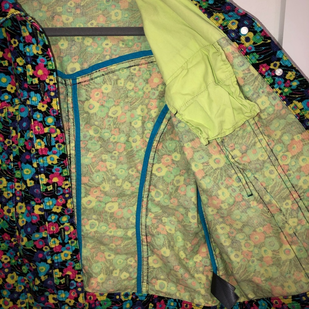 Liz Claiborne neon floral jacket